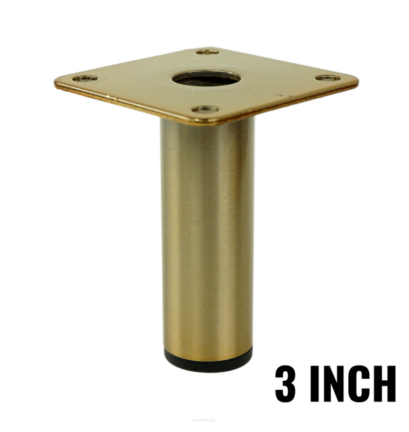 Metal round furniture leg