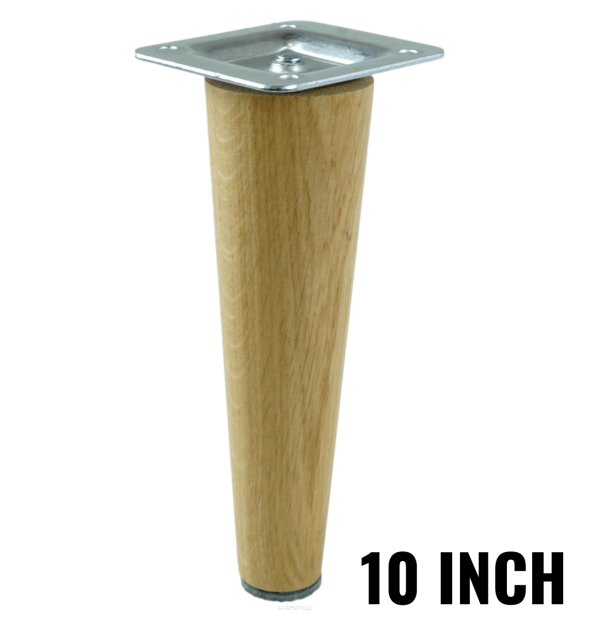 10 inch, Oak Wooden furniture legs