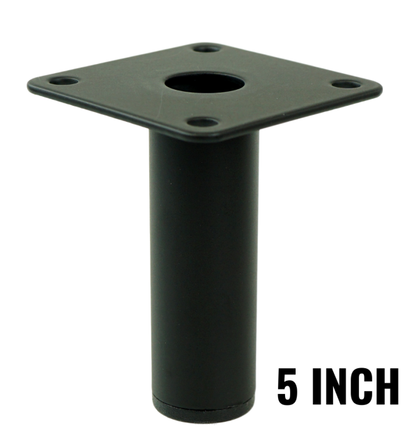 Metal round furniture leg