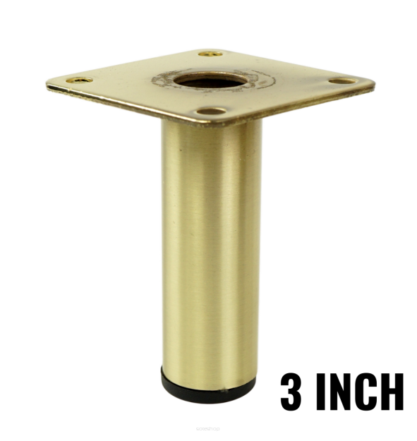 Metal round furniture leg