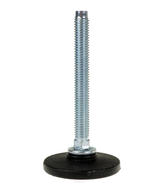 ADJUSTABLE FOOT M10 x 100 MM WITH ROUND BASE