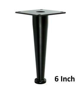 Metal cone design furniture leg with ring