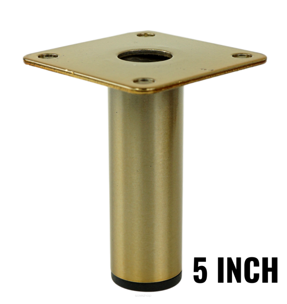 Metal round furniture leg