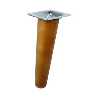 UNIQ 5 Inch, Tapered wooden inclined  furniture walnut leg