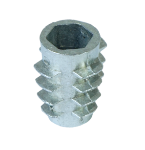 M6 X 15 mm threaded inserts for wood or chipboard