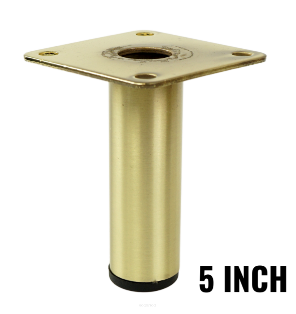 Metal round furniture leg